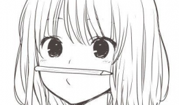 简约漫画少女,清新校园生活剪影
